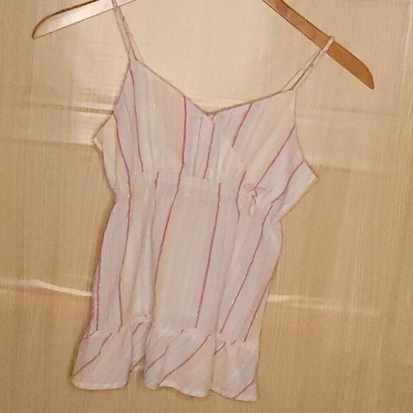 Old Navy Girl's Pastel Striped Adjustable Strap Large - Picture 1 of 6
